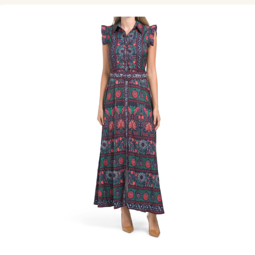 Elegant Multicolor Maxi Dress